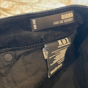Kut from the Kloth Diana Black Skinny corduroy